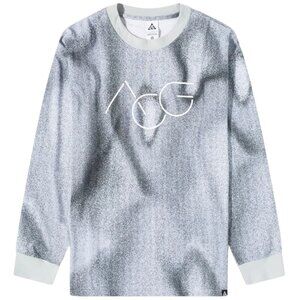 Nike ACG Snowdrift Long Sleeve T-Shirt Men's L Crewneck Pure Platinum Smoke Gray